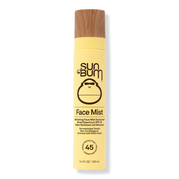 Sun Bum Face Mist Refreshing Face Mist Sunscreen Broad Spectrum SPF 45 - 3.4 fl oz