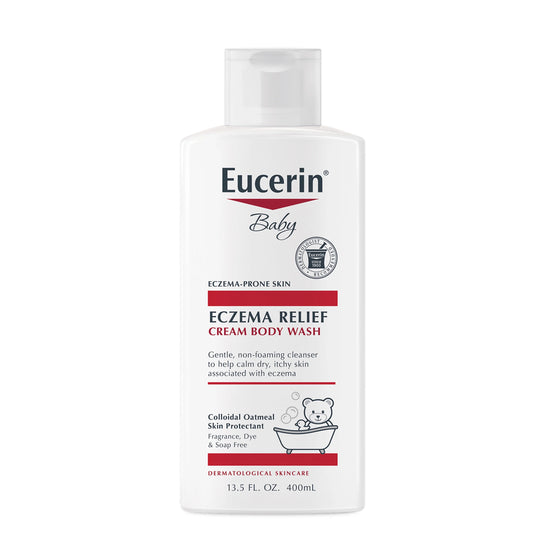 Eucerin Baby Eczema Relief Cream and Body Wash Gentle Cleanser - 13.5 fl oz