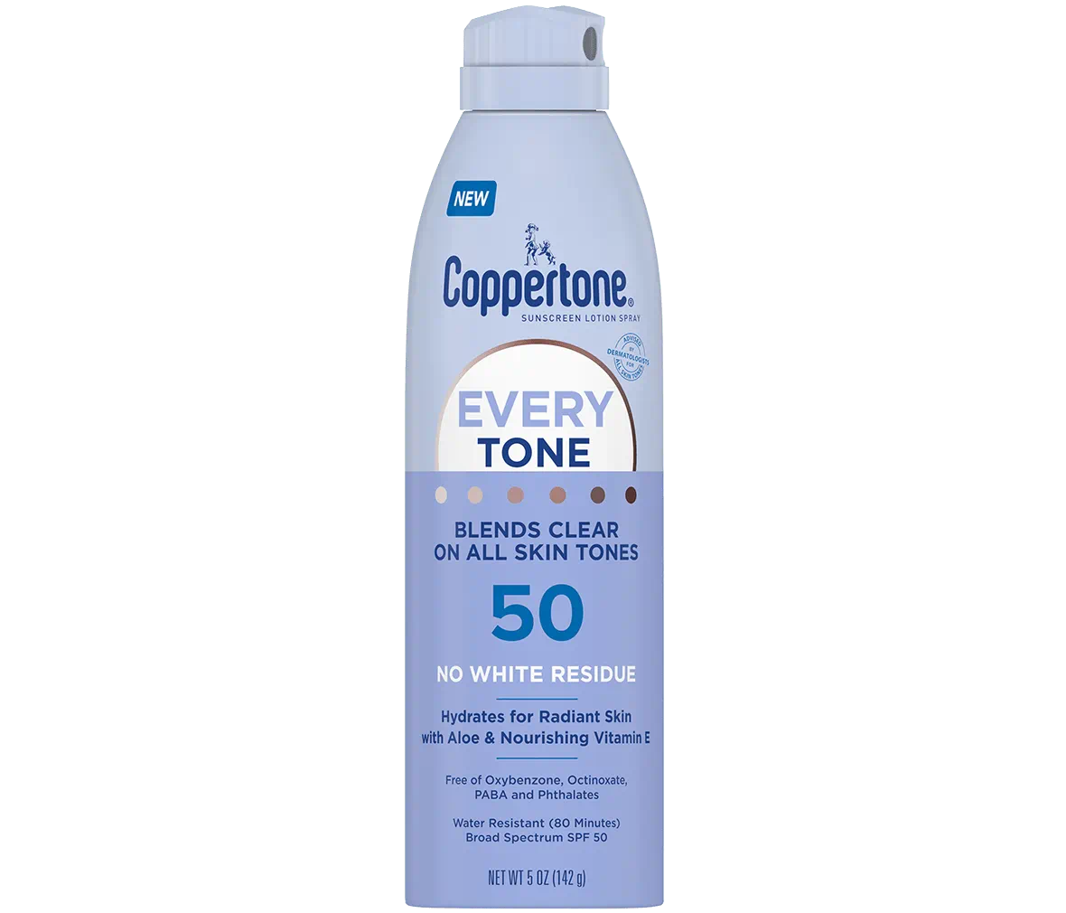 Coppertone Every Tone Sunscreen Spray - SPF 50 - 5 fl.oz