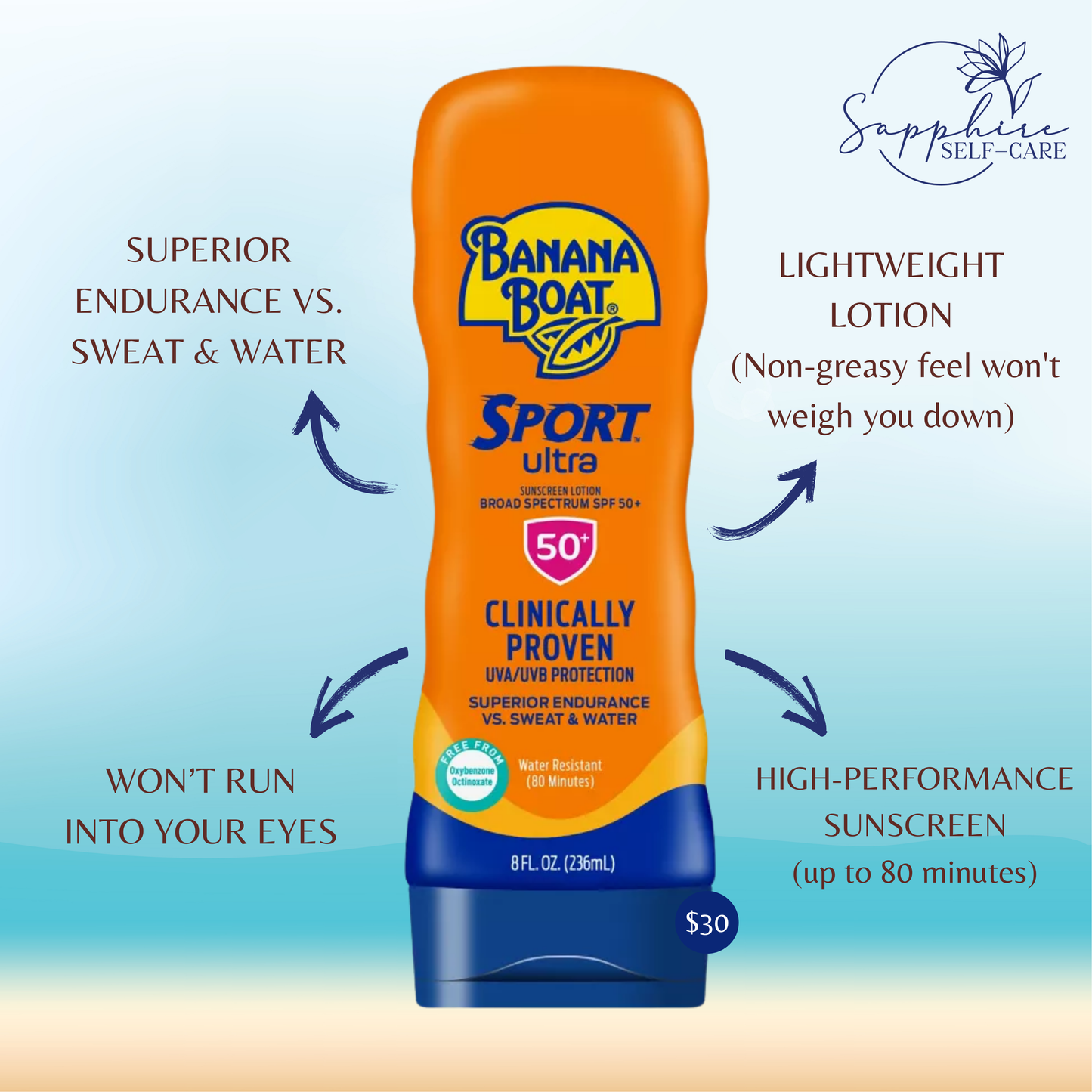 Banana Boat Ultra Sport Sunscreen Lotion - 8 fl.oz