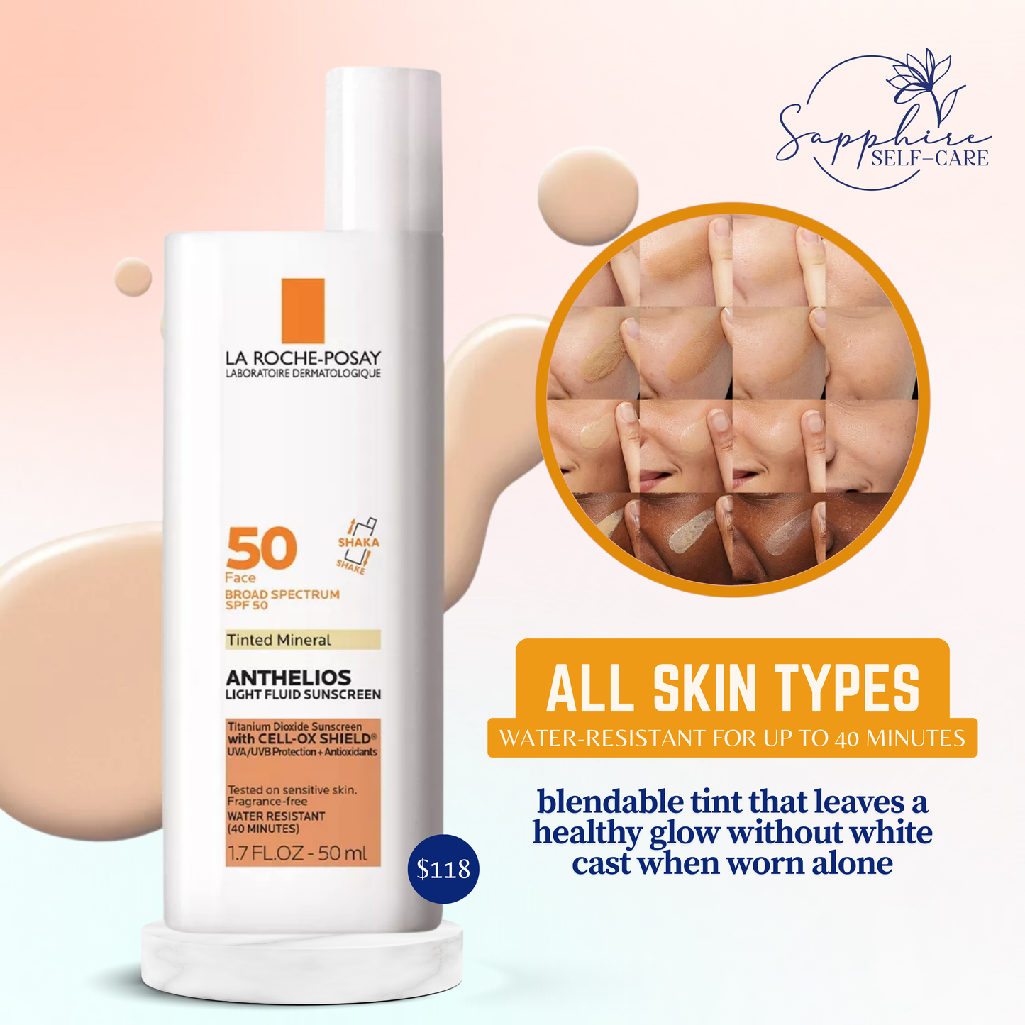 La Roche Tinted Sunscreen SPF 50 - 1.7 FL.OZ