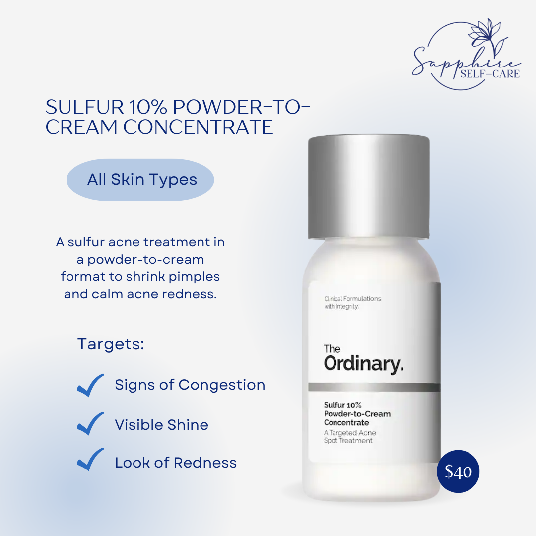 The Ordinary Sulfur 10% Powder-to-Cream Concentrate Acne Spot Treatment