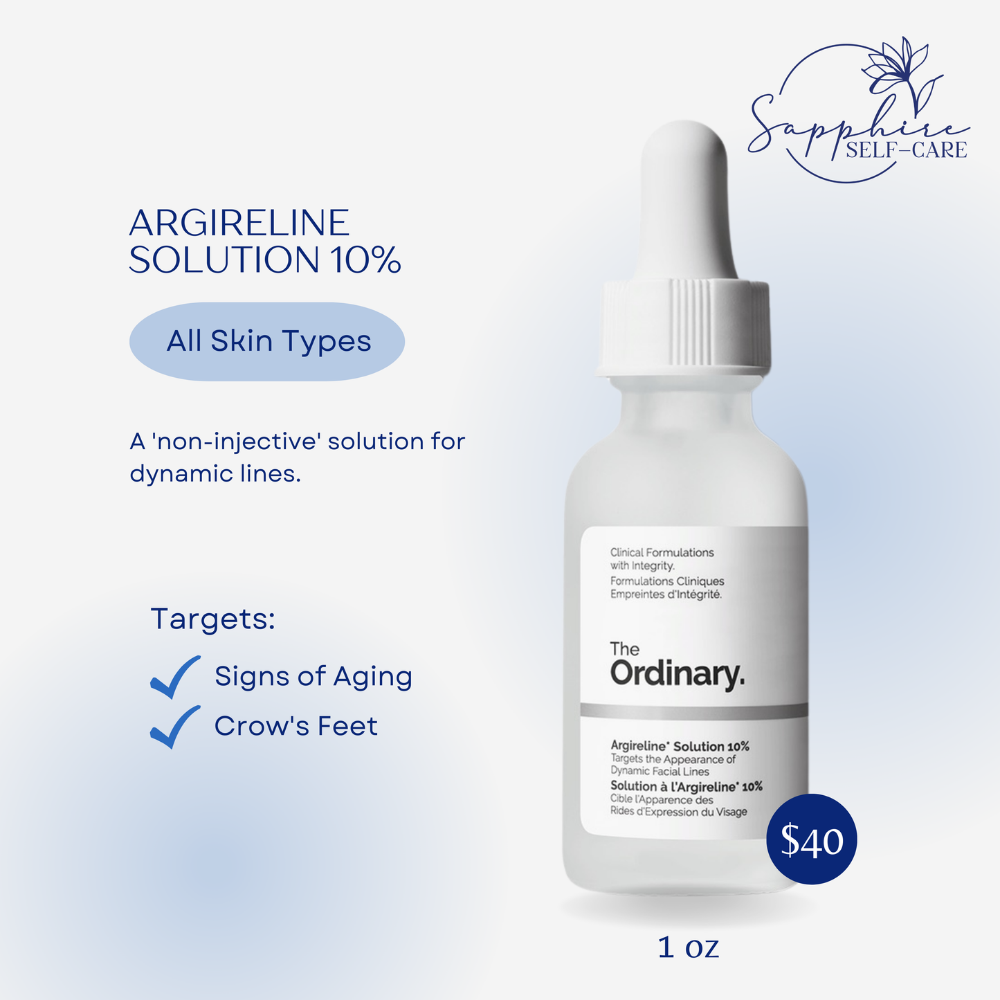 The Ordinary Argireline Solution 10% Serum for Facial Wrinkles 1 fl. oz