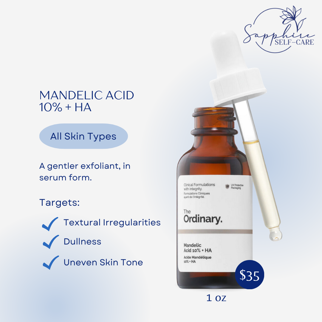 The Ordinary Mandelic Acid 10% + HA with AHA and Hyaluronic Acid 1 fl. oz