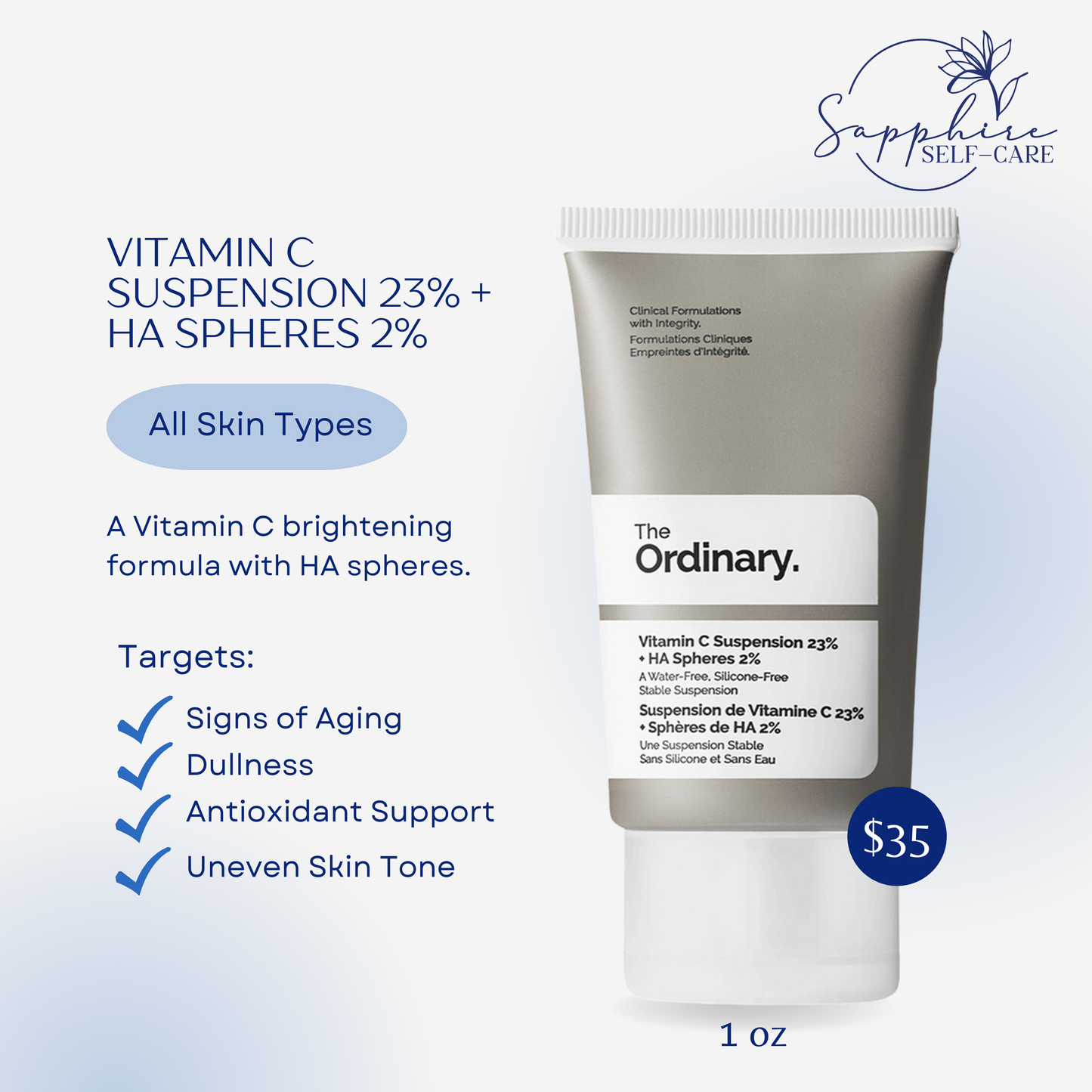 The Ordinary Vitamin C Suspension 23% + HA Spheres 2% 1 fl. oz