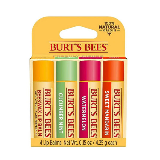 Burt's Bees Freshly Picked Moisturizing Lip Balms - 4 ct