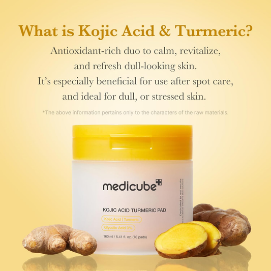 Medicube Toner Pads Kojic Acid Turmeric 5.4 fl oz