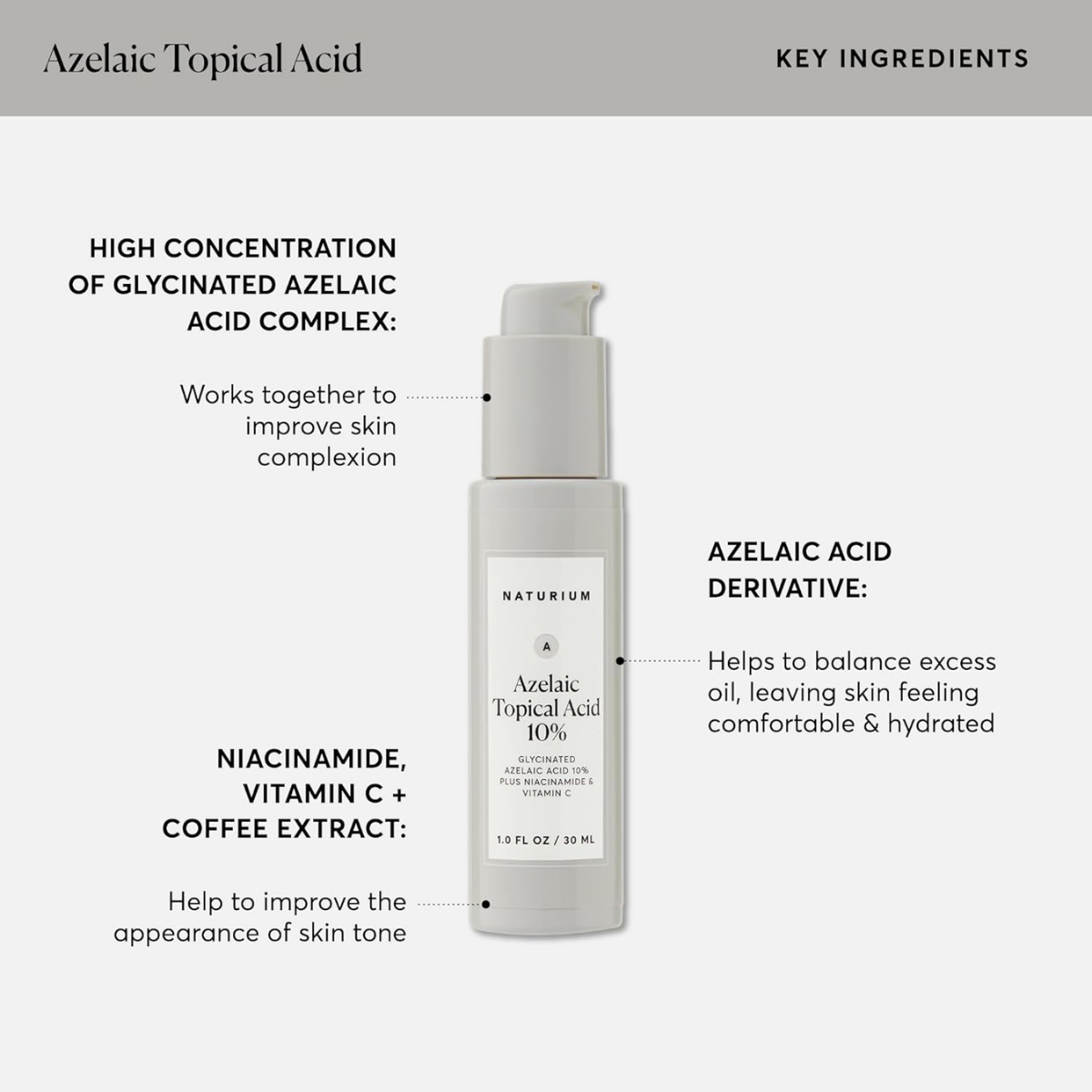 Naturium Azelaic Topical Acid 10% - 1 fl oz