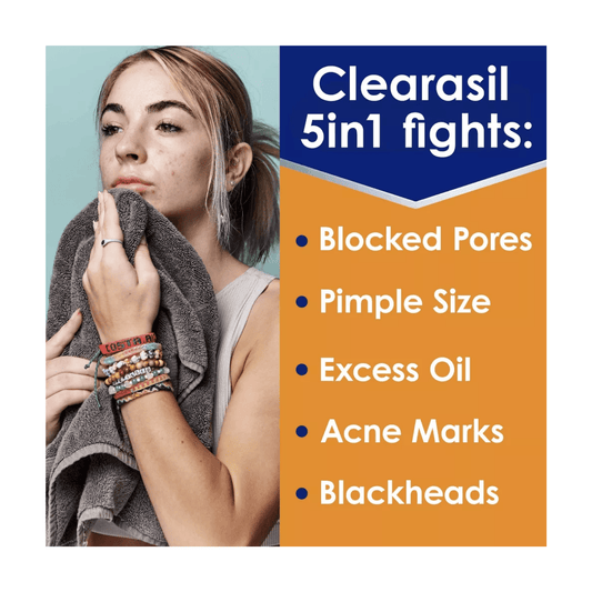 Clearasil Stubborn Acne Control 5in1 Daily Pads - 90ct