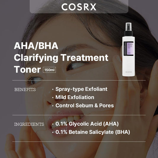 COSRX AHA/BHA Treatment Toner 5.07 FL OZ