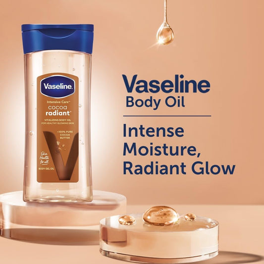 Vaseline Intensive Care Cocoa Radiant Body Gel Oil Scented - 6.8 fl oz