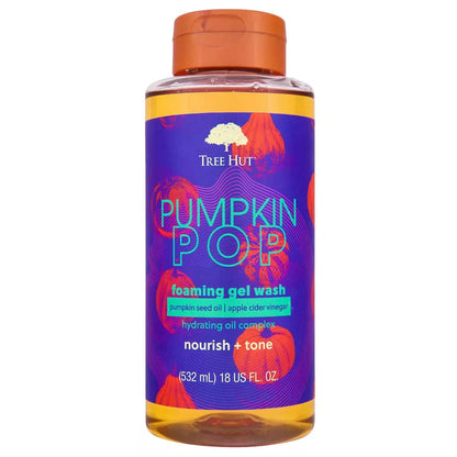 Tree Hut Pumpkin Pop Foaming Gel Body Wash   - 18 fl oz