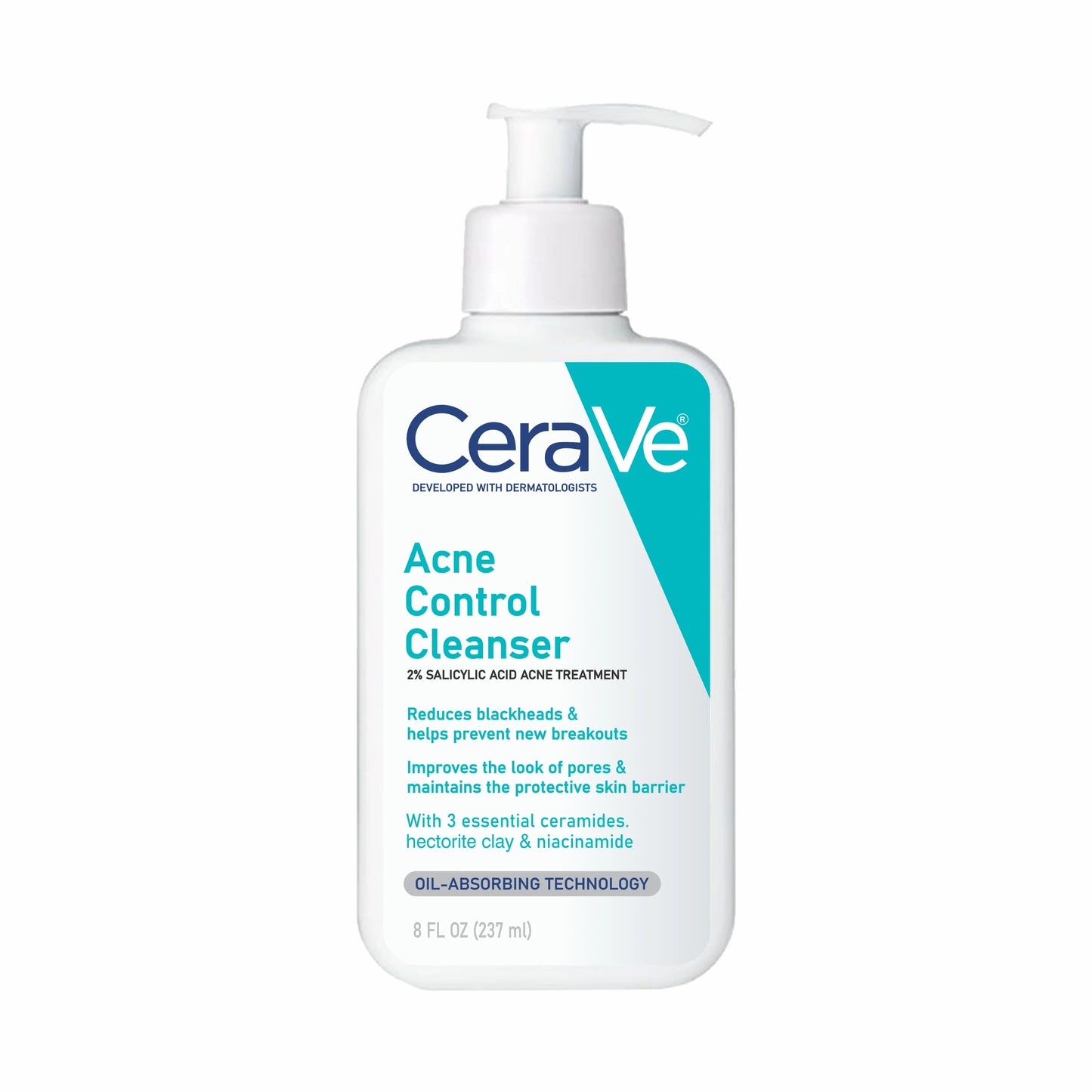 CeraVe Acne Face Cleanser with 2% Salicylic Acid - 8 fl oz