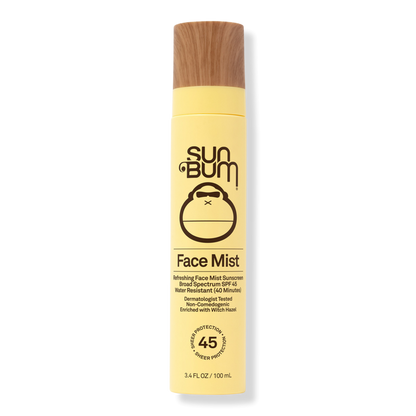 Sun Bum Face Mist Refreshing Face Mist Sunscreen Broad Spectrum SPF 45 - 3.4 fl oz