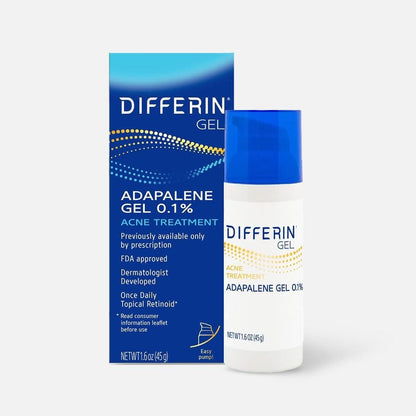 Differin Adapalene Gel 0.1% Acne Treatment - 1.6 oz PUMP