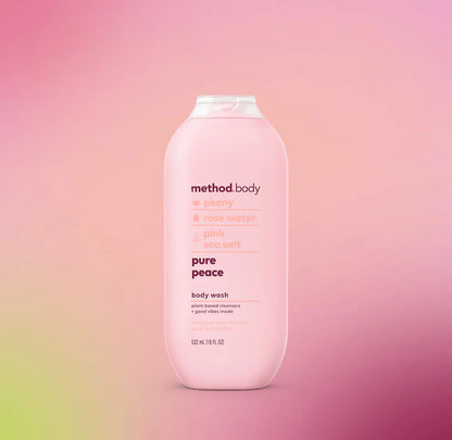 Method Body Wash Pure Peace (Rose Water) - 18 fl oz