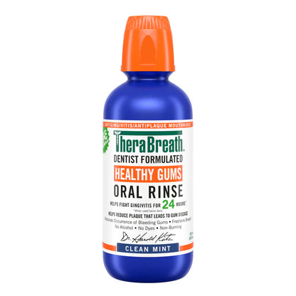 TheraBreath Anticavity Fluoride Mouthwash - Clean Mint - 16 fl oz