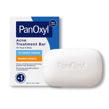 PanOxyl 10% Benzoyl Peroxide Acne Face Cleansing Bar - 4oz