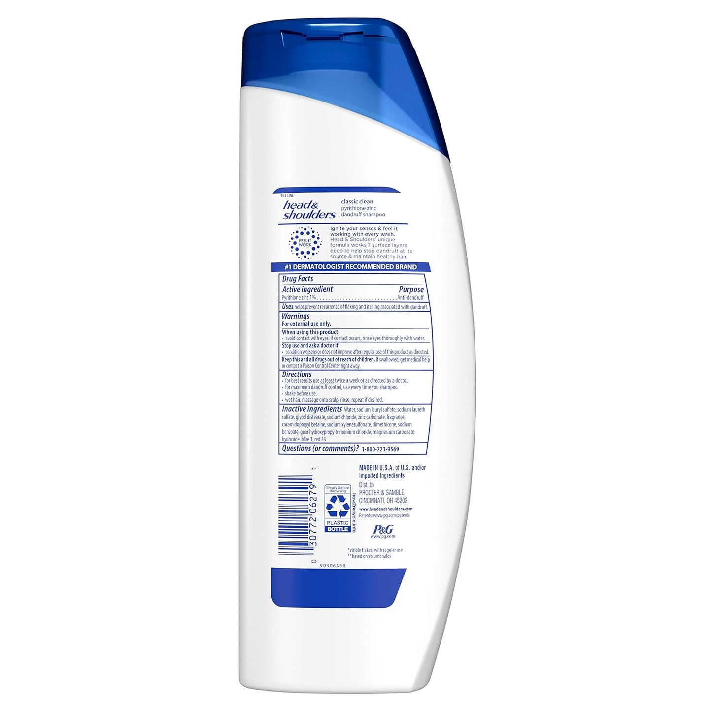 Head & Shoulders Classic Clean Dandruff Shampoo 12.5 fl oz