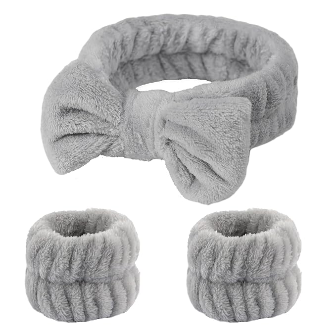 Spa Headband & 2pc Wristband