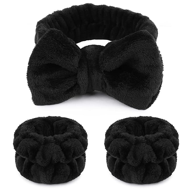 Spa Headband & 2pc Wristband