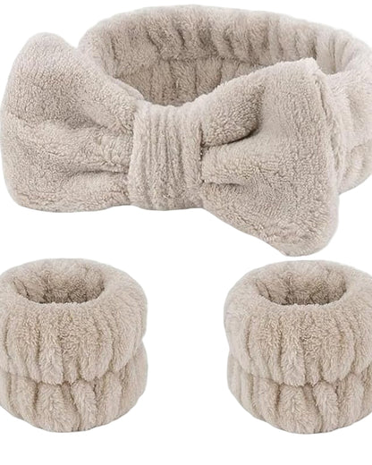 Spa Headband & 2pc Wristband