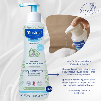Mustela No Rinse Cleansing Baby Micellar Water - 10.14 fl oz