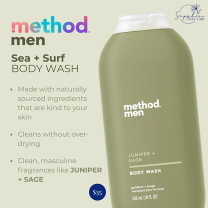 Method Men Body Wash Juniper Sage - 18 fl oz