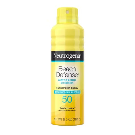 Neutrogena Beach Defense Sunscreen Spray, SPF 50, 6.5 oz