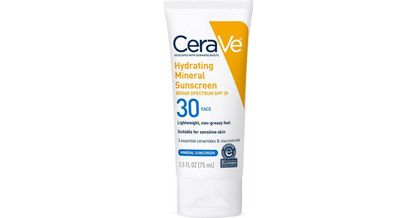 CeraVe Hydrating Mineral Face Sunscreen Lotion – SPF 30 - 2.5 fl.oz