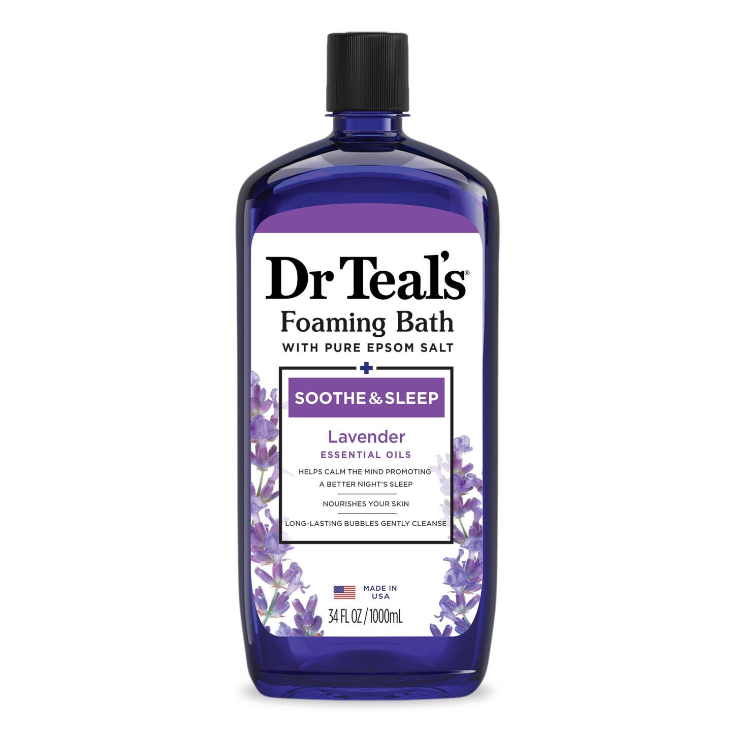 Dr Teal's Soothe & Sleep Lavender Foaming Bubble Bath - 34 FL OZ