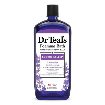 Dr Teal's Soothe & Sleep Lavender Foaming Bubble Bath - 34 FL OZ