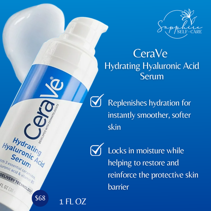CeraVe Hydrating Hyaluronic Acid Face Serum 1 FL OZ