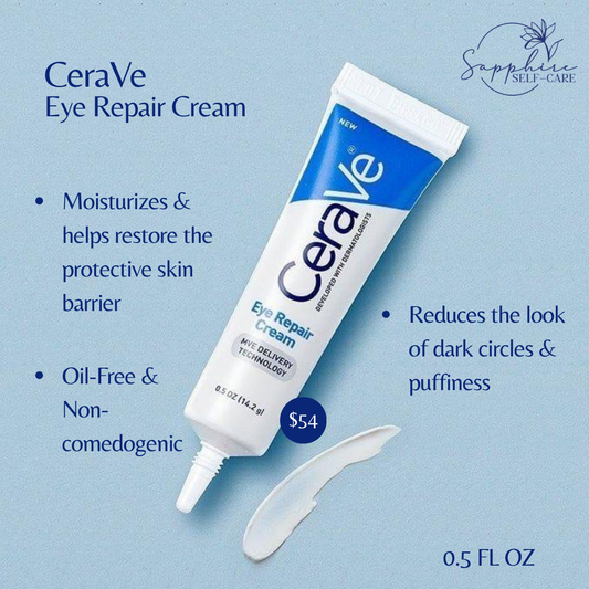 Cerave Under Eye Cream Repair For Dark Circles & Puffiness 0.5 FL OZ