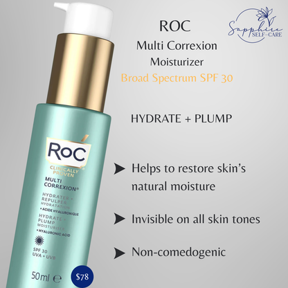 RoC Multi Correxion Hydrate + Plump Daily Moisturizer with Hyaluronic Acid - SPF 30 1.7 FL OZ