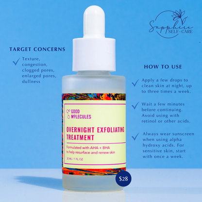 Good Molecules Single Overnight Exfoliating Treatment 1 FL OZ