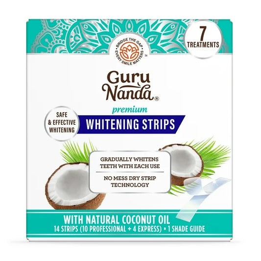 GuruNanda Teeth Whitening Strips - 7-Day Treatment