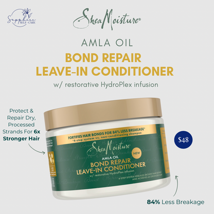 SheaMoisture Strengthening Bond Repair Womens Leave-in Conditioner Amla Oil- 11oz