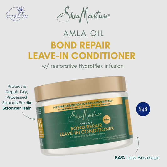 SheaMoisture Strengthening Bond Repair Womens Leave-in Conditioner Amla Oil- 11oz