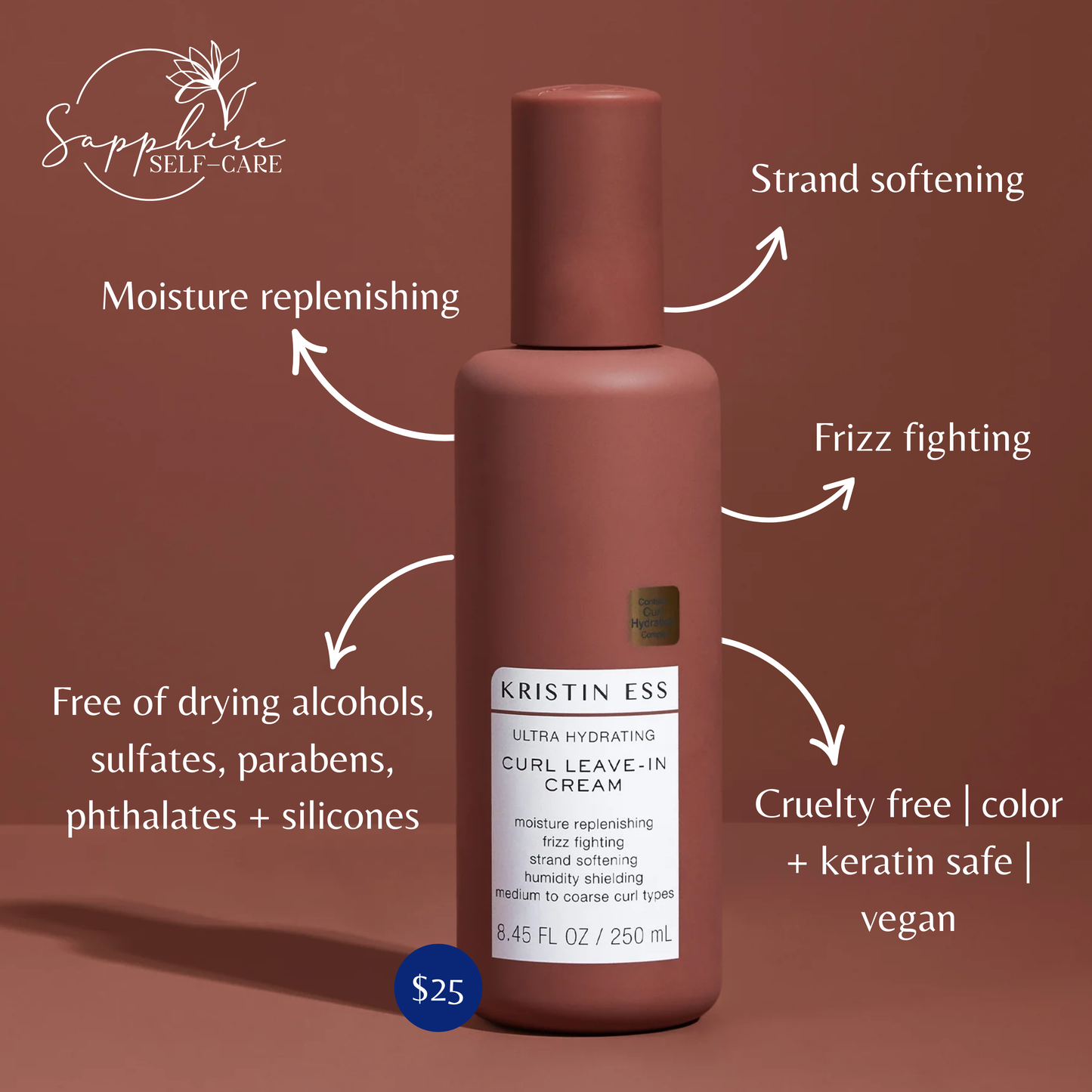 Kristin Ess Curl Leave-in Cream 8.45 fl oz