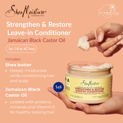 SheaMoisture Leave In Conditioner Jamaican Black Castor Oil - 11.5 fl oz