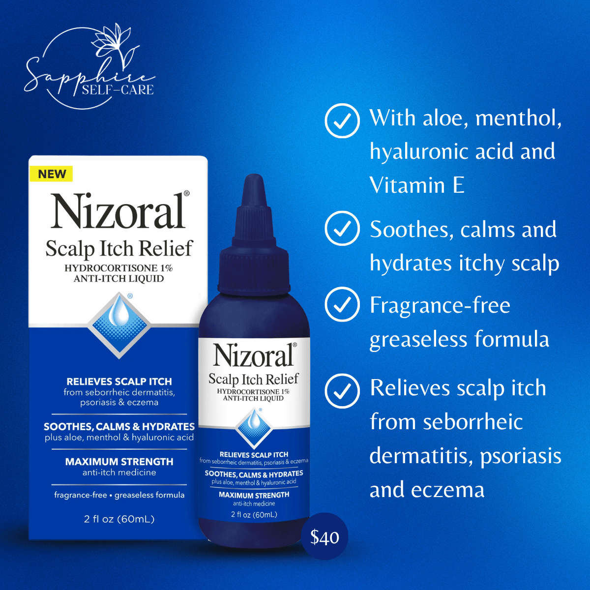 Nizoral Scalp Anti-Itch Relief Liquid - 2 fl oz