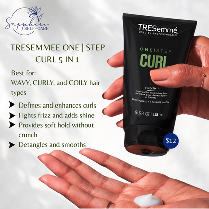 Tresemme Styling Aid One Step Curl Hair Cream - 5 fl oz