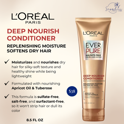 L'Oreal Paris EverCreme Sulfate Free Deep Nourish Conditioner - 8.5 fl oz