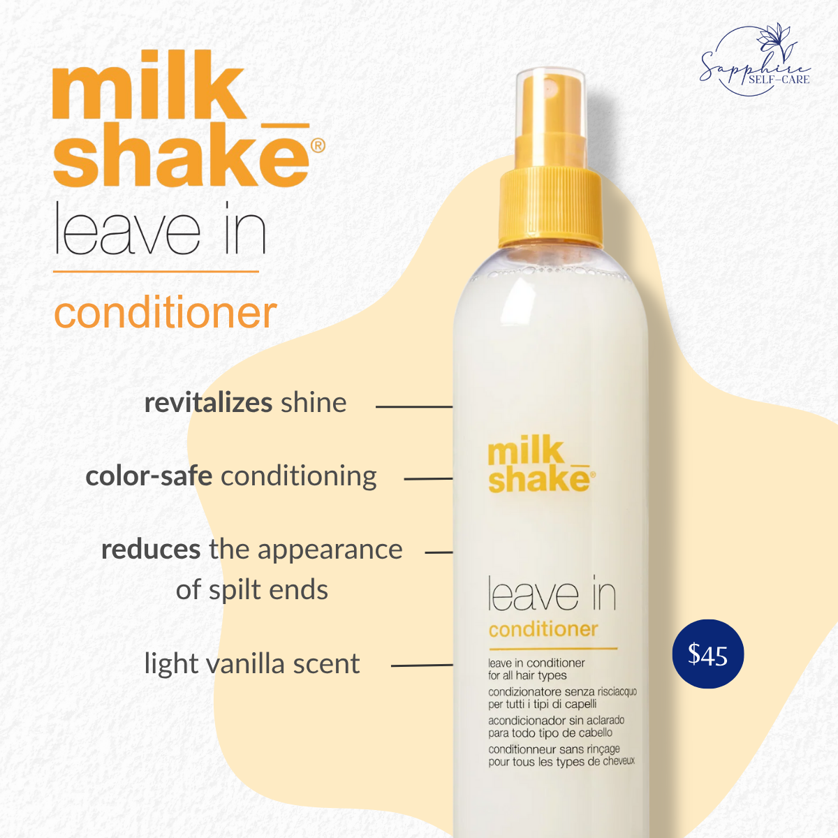 Milkshake leave in conditioner 11.8 oz