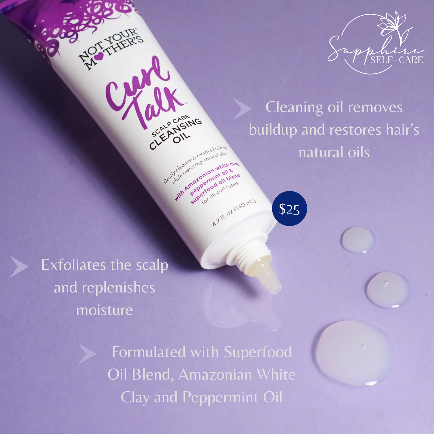 Not Your Mother's Curl Talk Scalp Care Cleansing Oil 4.7 FL OZ