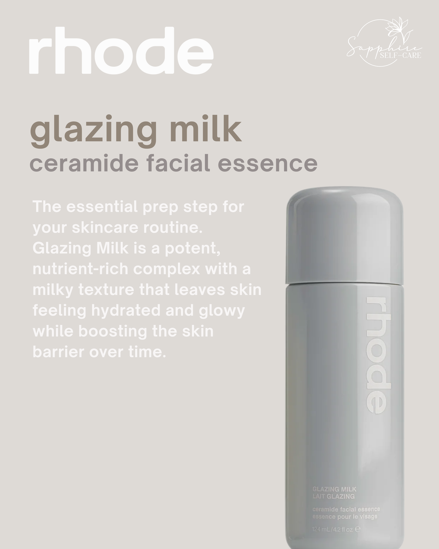 Rhode Glazing Milk Ceramide Facial Essence - 4.2 FL OZ