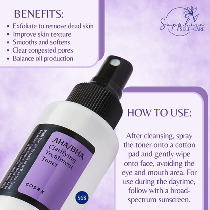 COSRX AHA/BHA Treatment Toner 5.07 FL OZ