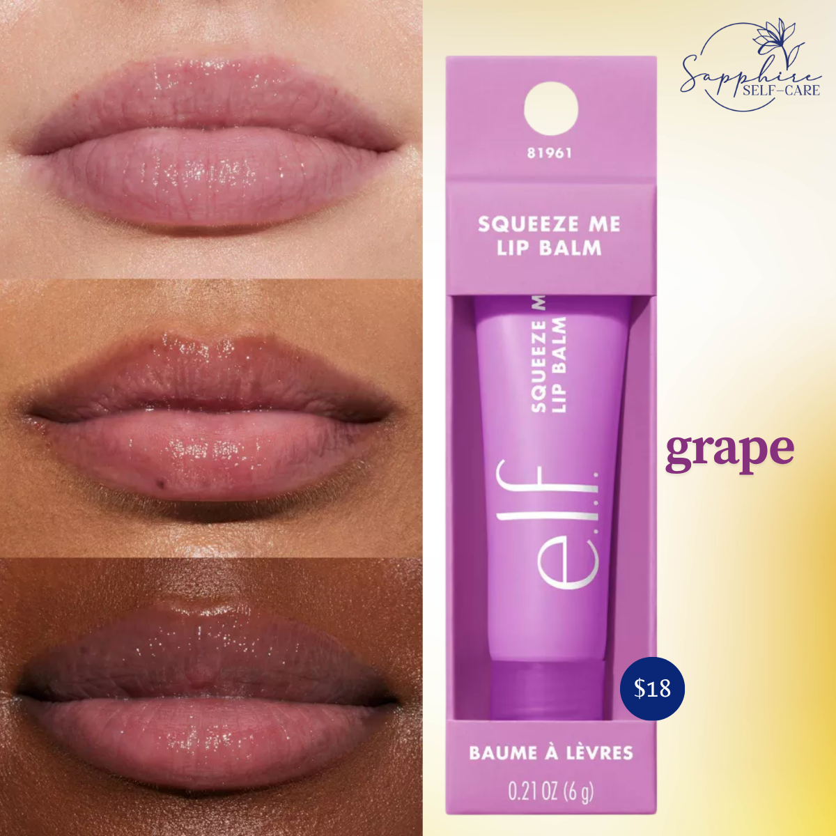 e.l.f. Squeeze Me Lip Balm - 0.21oz