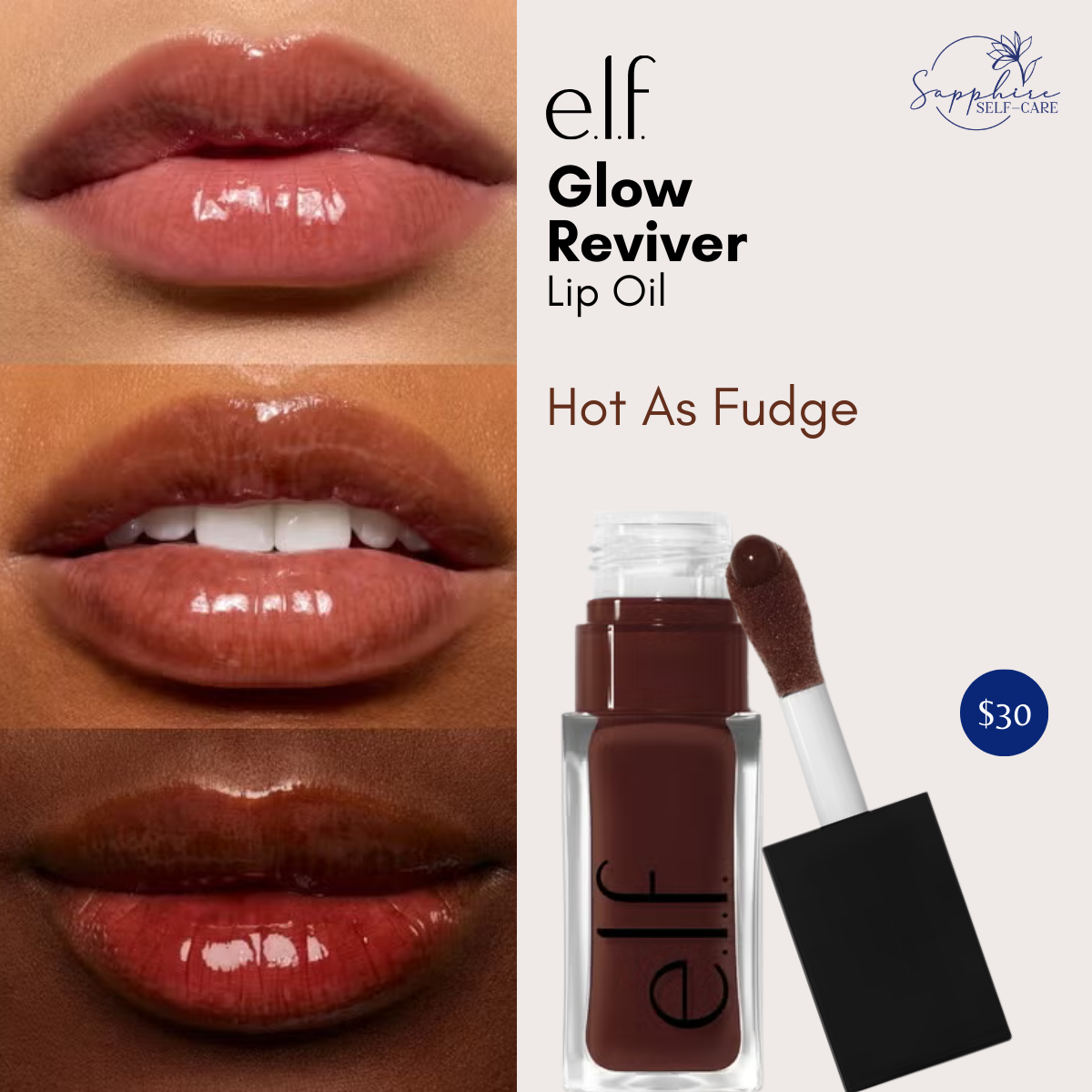 e.l.f. Glow Reviver Lip Oil- 0.25 fl oz